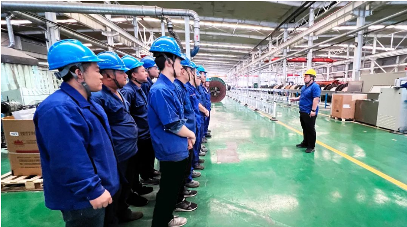 在啟動儀式之后，各部室和事業(yè)部積極組織了“人人講安全”和遵章守紀承諾的活動，為“安全生產(chǎn)月”營造了濃厚的氛圍。同時，泰開電纜采取了多種方式來加強安全發(fā)展理念的宣傳，普及安全知識和法律法規(guī)，并傳播安全文化。他們懸掛了“安全生產(chǎn)月”主題橫幅，利用車間的多媒體設(shè)備循環(huán)播放“安全生產(chǎn)月”主題宣講PPT，以確保安全意識深入人心。