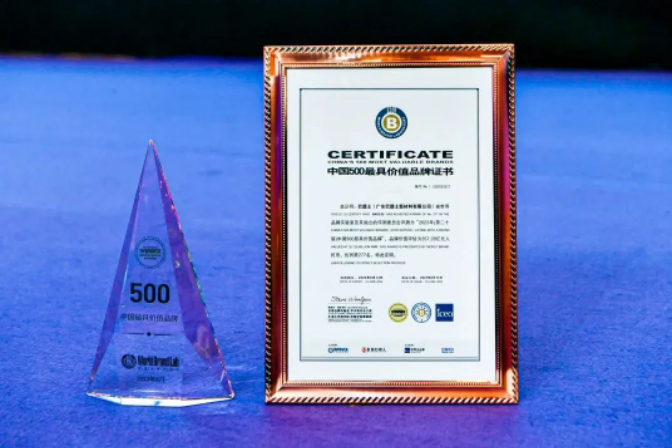 品牌增長近300%！巴德士再獲中國500最具價值品牌獎項