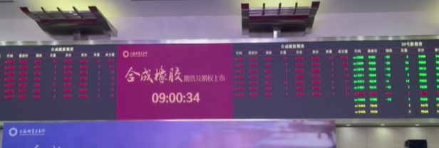 全球首個合成橡膠期貨及期權(quán)在上期所掛牌交易