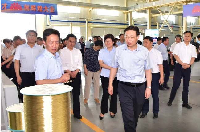 東營市綠色低碳高質(zhì)量發(fā)展重點(diǎn)項(xiàng)目觀摩團(tuán)蒞臨大業(yè)股份考察