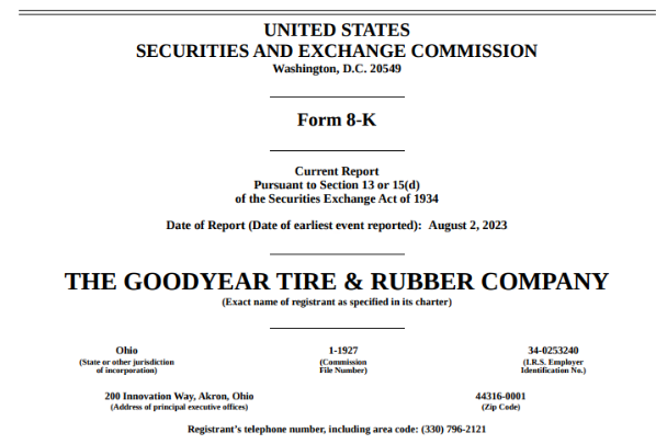 固特異連續(xù)三個季度業(yè)績持續(xù)下滑，面臨挑戰(zhàn)