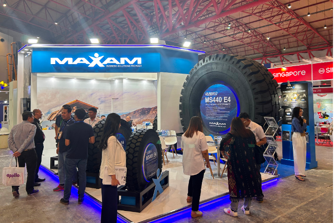 印度尼西亞雅加達(dá)礦業(yè)展覽會(huì)(MINING INDONESIA)隆重舉行，吸引了來(lái)自中國(guó)、俄羅斯、越南、迪拜、日本、韓國(guó)、馬來(lái)西亞、孟加拉等國(guó)家的多家特種輪胎企業(yè)前來(lái)參展。賽輪集團(tuán)旗下特種輪胎品牌邁馳在此次展會(huì)上嶄露頭角。