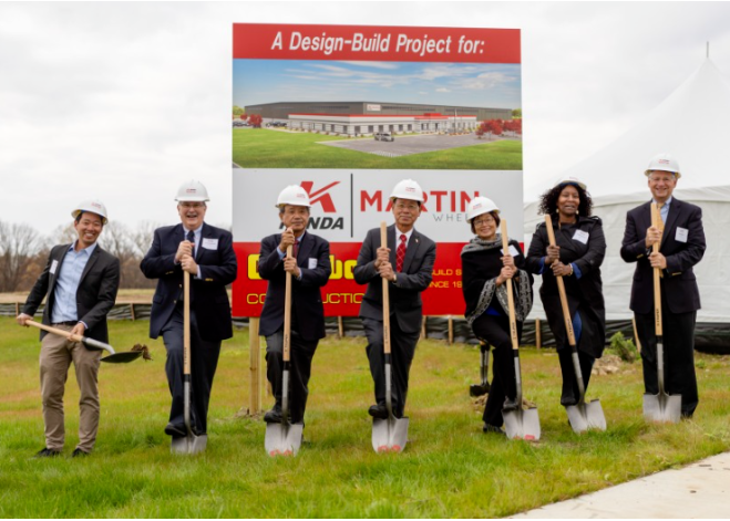 建大輪胎在美國(guó)俄亥俄州的新工廠破土動(dòng)工